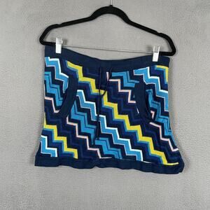 Missoni For Target Skirt Womens Medium Multicolor Zigzag Knit Pockets Mini